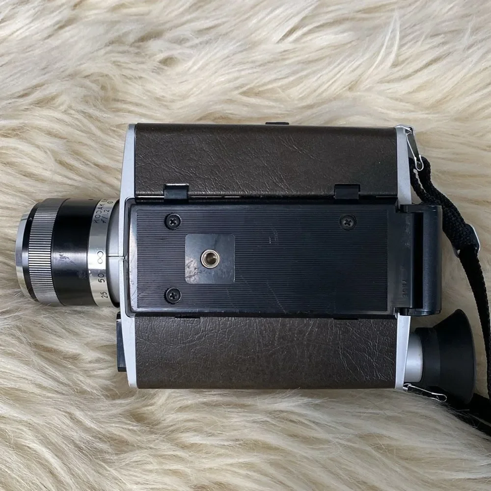 Kodak Vintage Movie Camera XL55 Made in USA - Black and Silver